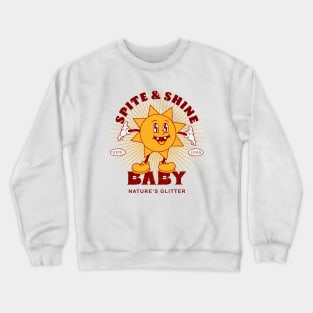 Sarcastic Glitter Sunshine: Spiteful Humor Meets Sparkle Crewneck Sweatshirt